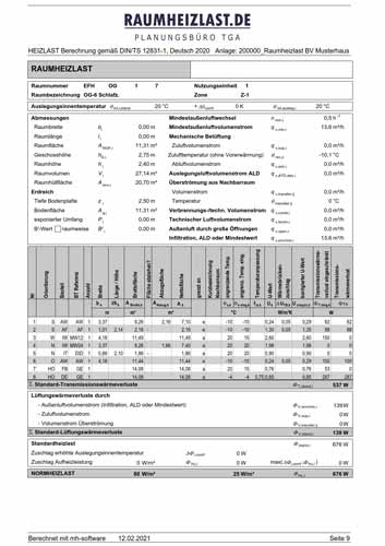 Raumheizlast Raumheizlast
